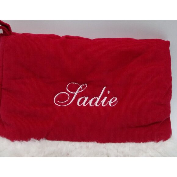 Pottery Barn Kids Sadie Angel Woodland Christmas Holiday Stocking  Quilted Xmas - Picture 2 of 12